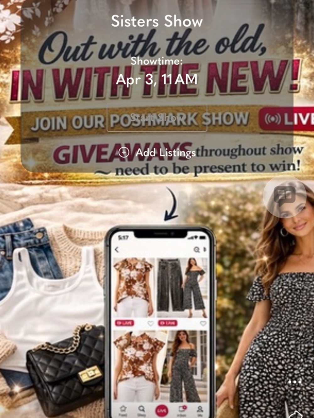 Sisters Show-April 3, 2026 @ 11:00‎ CST